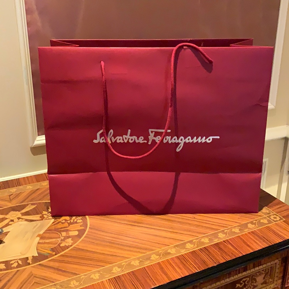 Big Salvador Ferragamo gift bag